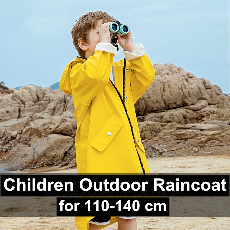 Camping Rain Poncho - 100-140 Cm impermeabile per bambini ragazzi