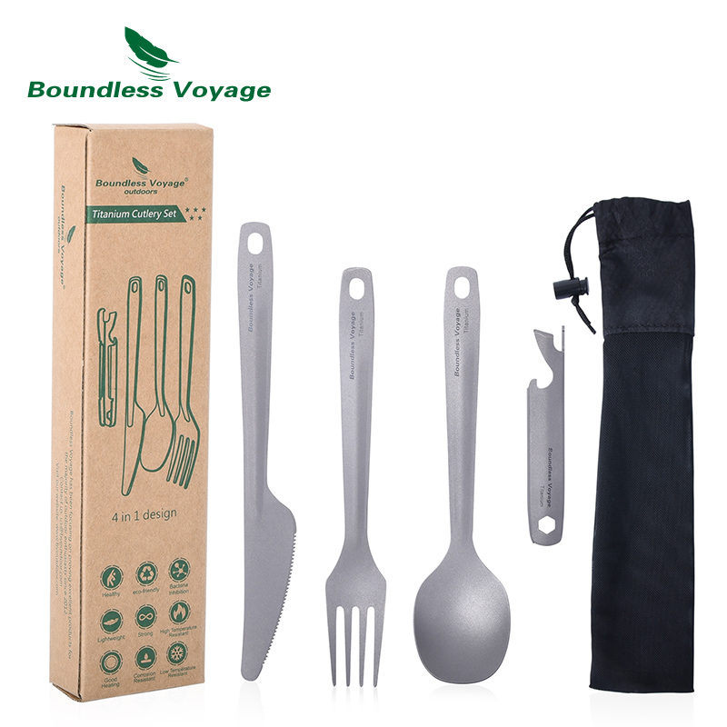 Outdoor Camping Dining Set - Set di posate multiuso Boundless Voyage