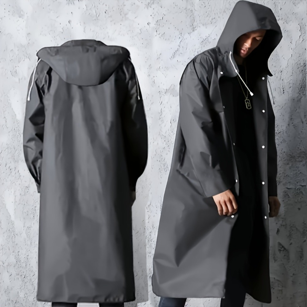 Camping Rain Poncho - Poncho antipioggia unisex per adulti: impermeabile