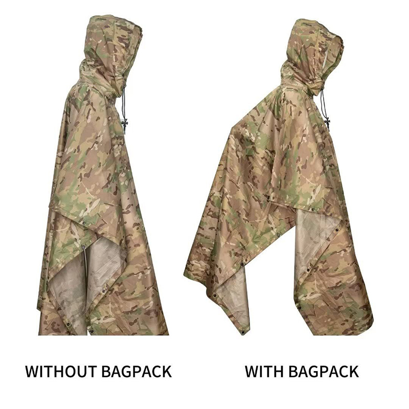 Impermeabile 3 in 1 con Zaino, - Camping Rain Poncho recensione e prezzo