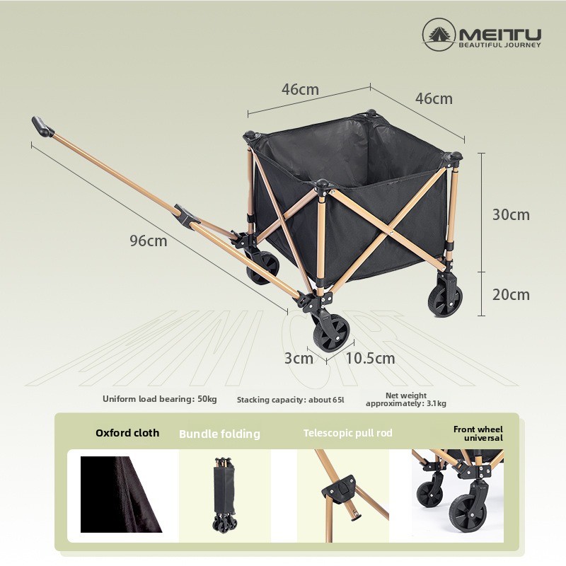 Carrello Pieghevole da Esterno - Outdoor Camping Trolley recensione e prezzo