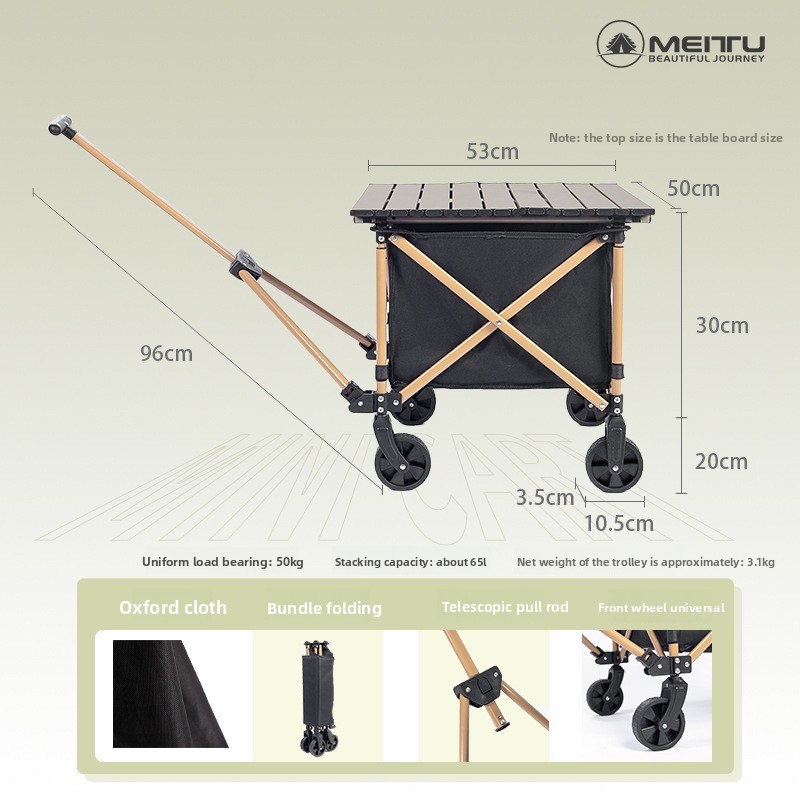 Carrello Pieghevole da Esterno - Outdoor Camping Trolley recensione e prezzo